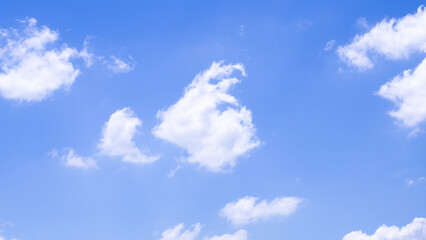 beautiful blue sky with clouds background