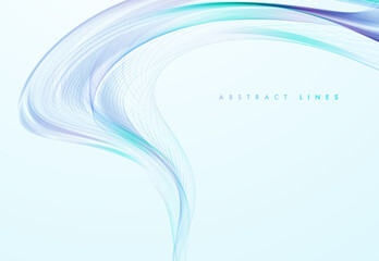Abstract dynamic waves background. Futuristic colored wavy lines. Graphic concept for your design