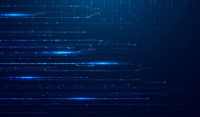 Abstract big data code representation. Modern high-tech data background. Graphic concept for your design