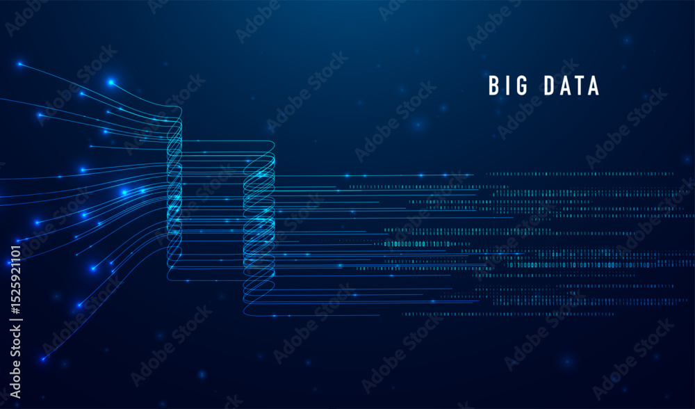 Poster abstract infographics visualization. big data code representation. futuristic network or business an
