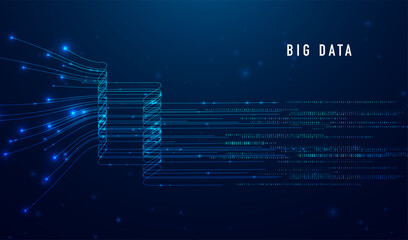 Abstract infographics visualization. Big data code representation. Futuristic network or business analytics. Graphic concept for your design.