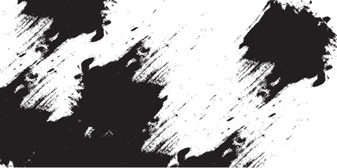Black and white abstract background with brushstroke and halftone style. Grunge Paint stripe . Vector brush Stroke .