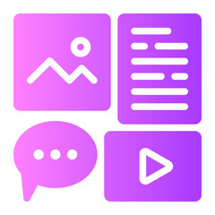 content gradient icon