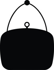 vector illustration of a Vanity bag