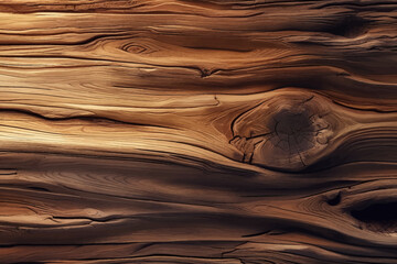Wooden texture with natural patterns as background. Toned brown wood grain vector illustration.