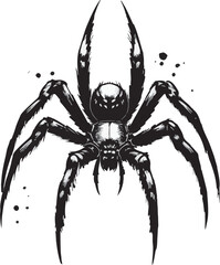 spider on a white background