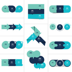 Three part, step infographic.
