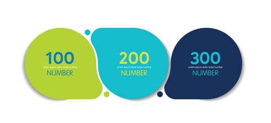 3 elements scheme, diagram. Three connected circles. Infographic template.