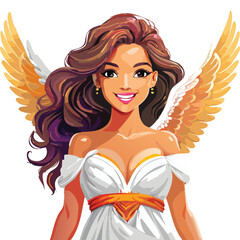 Cupid Angel Draw Illustration Vector