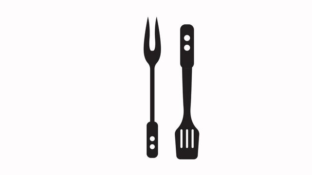 spatula icon animation illustration flat