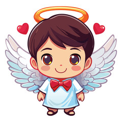 Cupid Angel Draw Illustration Vector