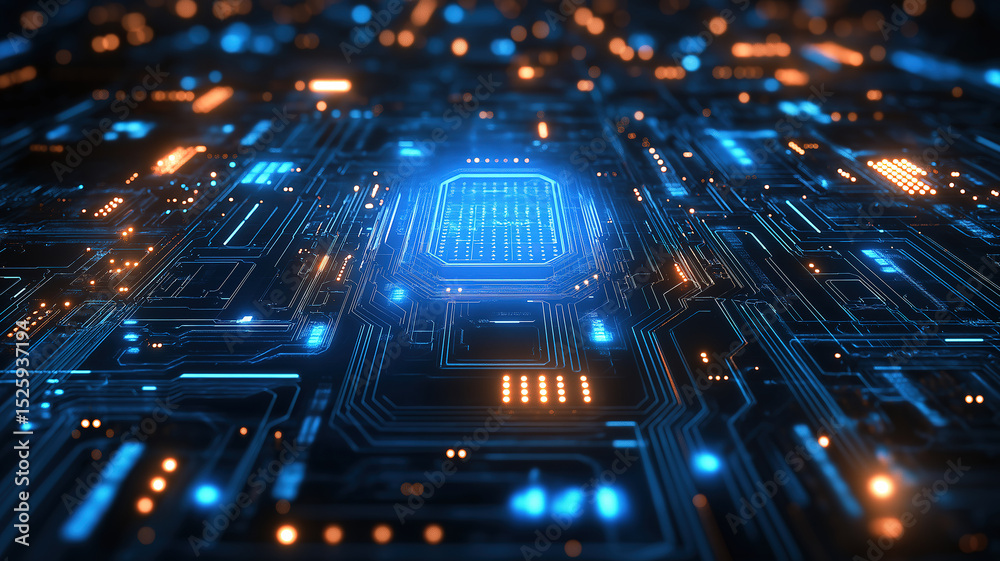 Poster data processing technology with cloud storage and circuit background for cloud computing