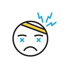 Multi color icon for stress