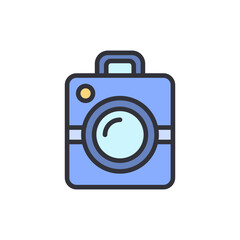 Stylish And Modern Camera Icon With Transparent Background For Design Projects