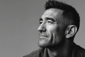 portrait of showrunner with creative expression positioned on right side of frame