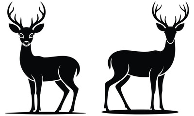 deer silhouette vector