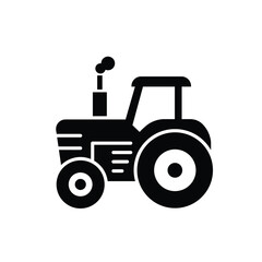 Tractor  logo icon  illustration flat