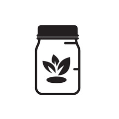 Mason Jar icon  illustration flat