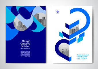 Template vector design for Brochure, AnnualReport, Magazine, Poster, Corporate Presentation, Portfolio, Flyer, infographic, layout modern size A4, Front and back, Easy to use and edit.