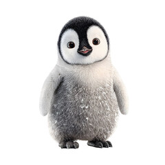 Adorable penguin chick soft fur