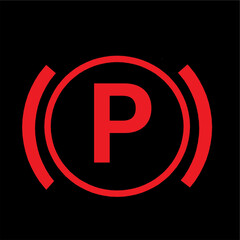 parking brake light indicator prk brake on light useful for automotive designs.eps
