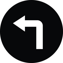 road sign icon in Flat outline style different directions isolated on transparent background 