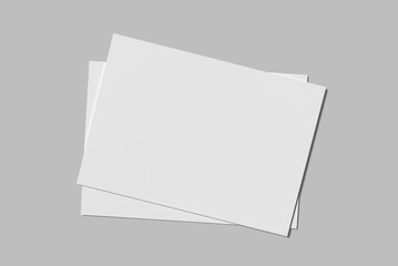 Minimalist A6 Postcard Blank Mockup
