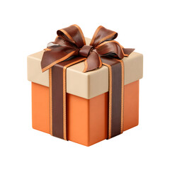 Elegant gift box tied with ribbon