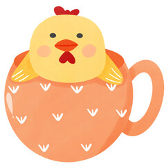 chicks in cup