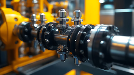 Fototapeta premium Autonomous API Frameworks in Offshore Piping Systems