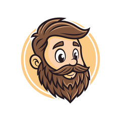 Man Mascot Logo for Esports – Bold Gamer Character Design for Competitive Gaming Teams, Streamers, and YouTube Channels – Editable Vector Illustration of a Fierce Male Mascot Face