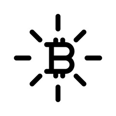 Bitcoin Sparkle Icon