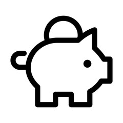 Bitcoin Piggy Bank Icon