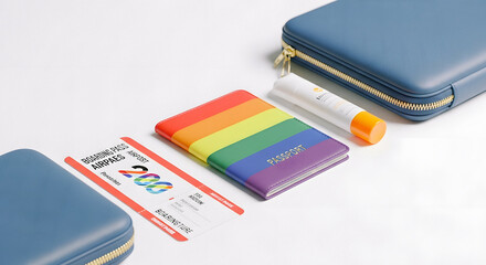 Rainbow Passport Set