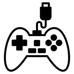 Gamer outline mixed icon