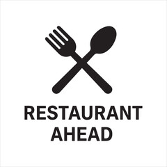 Vector illustration of restaurant menu and logo design featuring a fork, spoon, and knife cutlery set