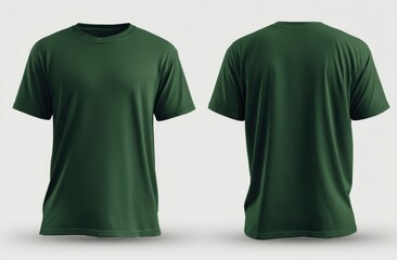 Green shirt front and back view