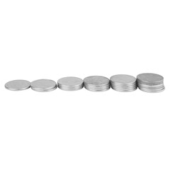 coin growth on white background