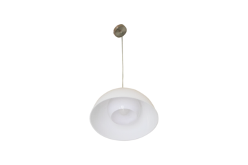 Light lamps glass white decorate living room, bedroom hotel isolated on cutout PNG or transparent background. Lighting and decorative technology. Lamp of room for Interior decoration in bedroom.
