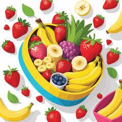 Fun Fruit Snack Logo