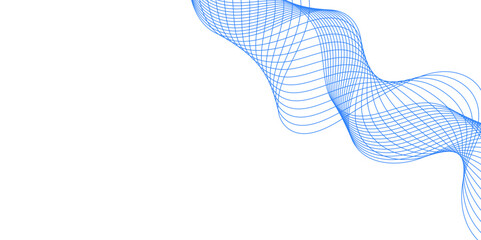 Abstract blue background with a glowing abstract waves. Abstract wave element for design. Digital frequency track equalizer, Futuristic background design. Long exposure, Light painting photography.