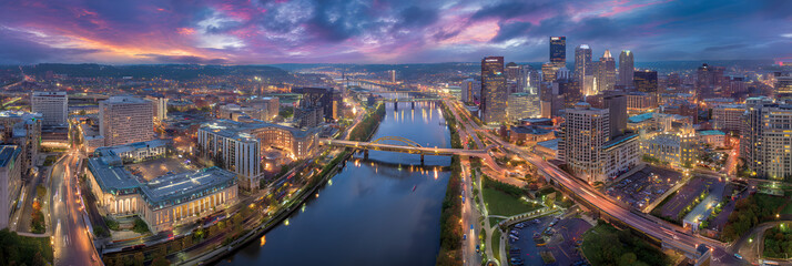 Twilight Urban Skyline