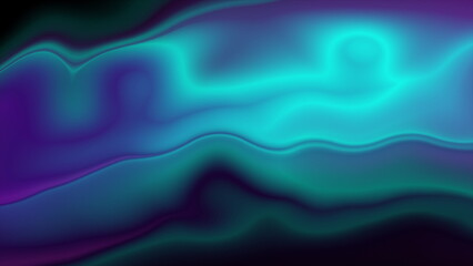 Bright blue violet smooth glossy waves abstract elegant background