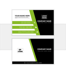 modern business card print template, Personal visiting card with company logo. editable Vector illustration.
