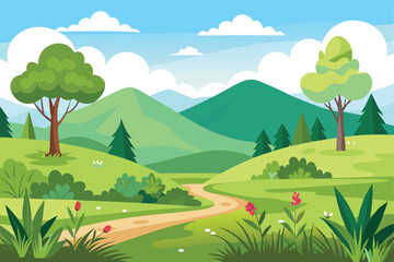 Obraz premium Meadow and grassland