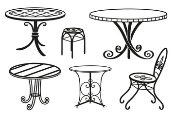 table and chairs