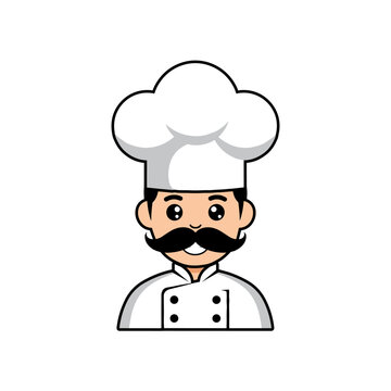 recommend clip art: A chef cook or baker cartoon character mascot