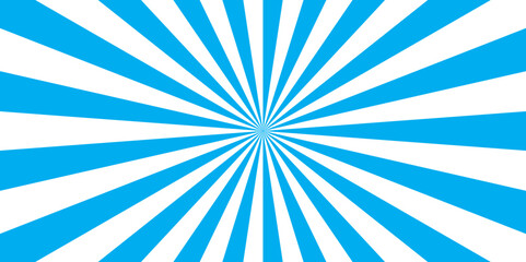 Abstract background with sunburst pattern blue vector ray design texture. Vintage sunrays illustration swirl grunge backdrop line spiral design.