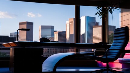 Cityscape office view