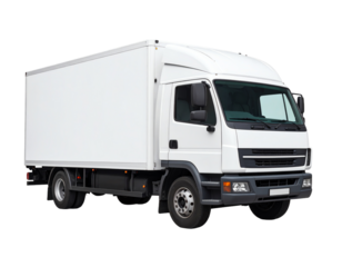 White delivery truck for transportation needs.